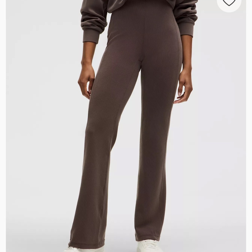 Lululemon Athletica Brown Softstream Ribbed Pants
